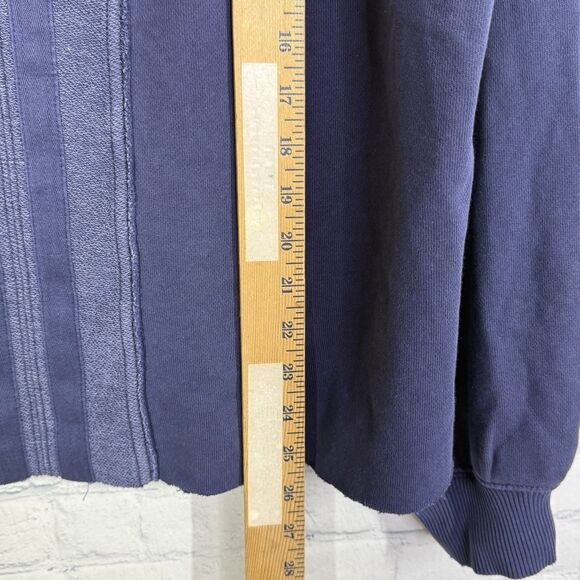 Aerie Oversized Crop Pullover Sweater Women Medium Blue Dolman Knit Activewear - Picture 9 of 10